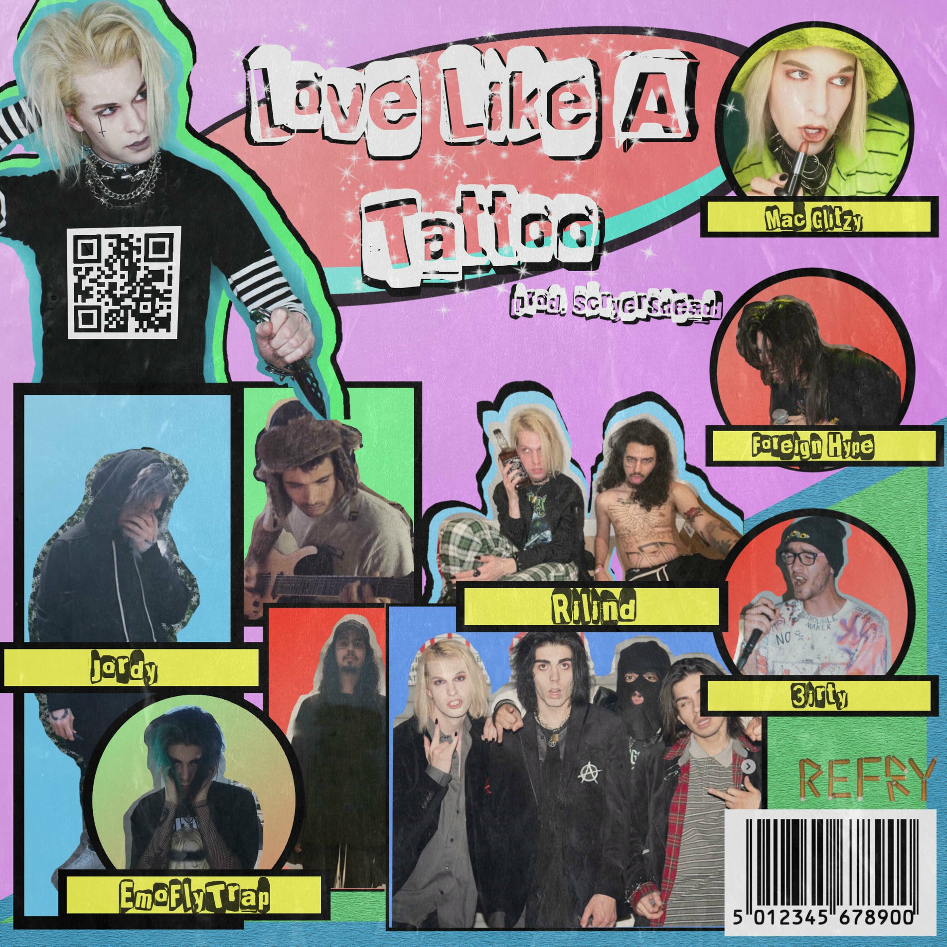 Album cover of Love Like a Tattoo (feat. Scryer, Mac Glitzy, Emoflytrap, 3irty, Jordy, Rilind & Forign Hype)