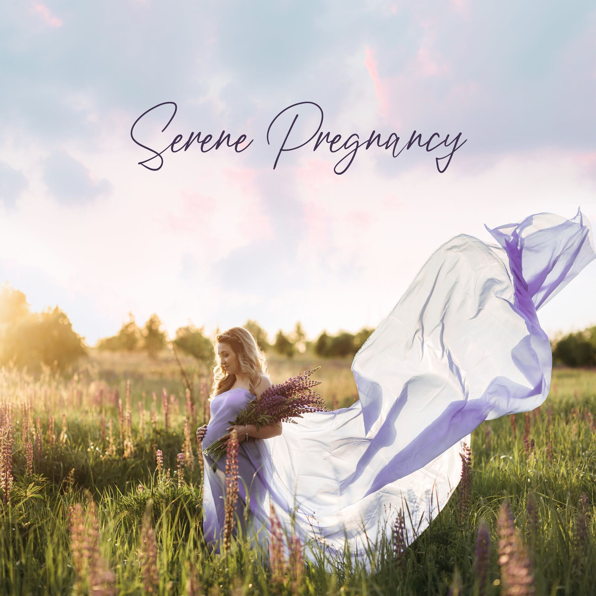 Album cover of Serene Pregnancy: Soothing Harp, Natural Labor, Expectant Mother Music