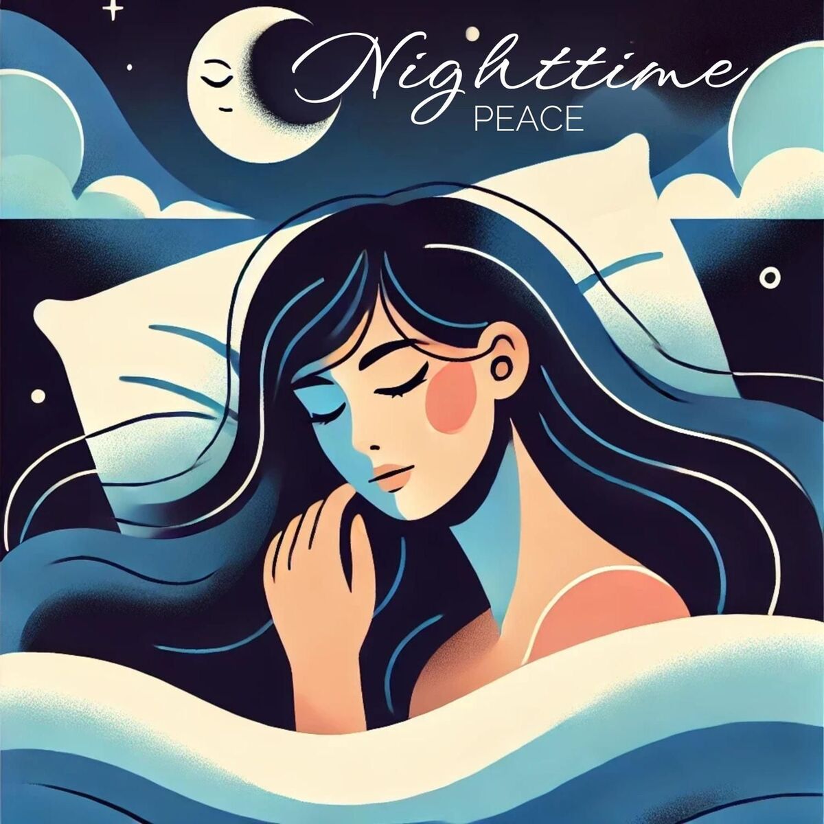 Album cover of Nighttime Peace: Ease Sleep Apnea and Breathe Easy Through the Night