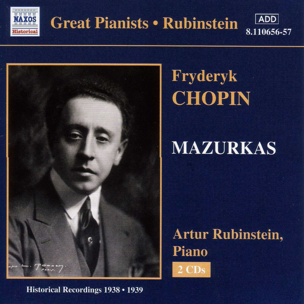 Album cover of Chopin: Mazurkas (Rubinstein) (1938-1939)