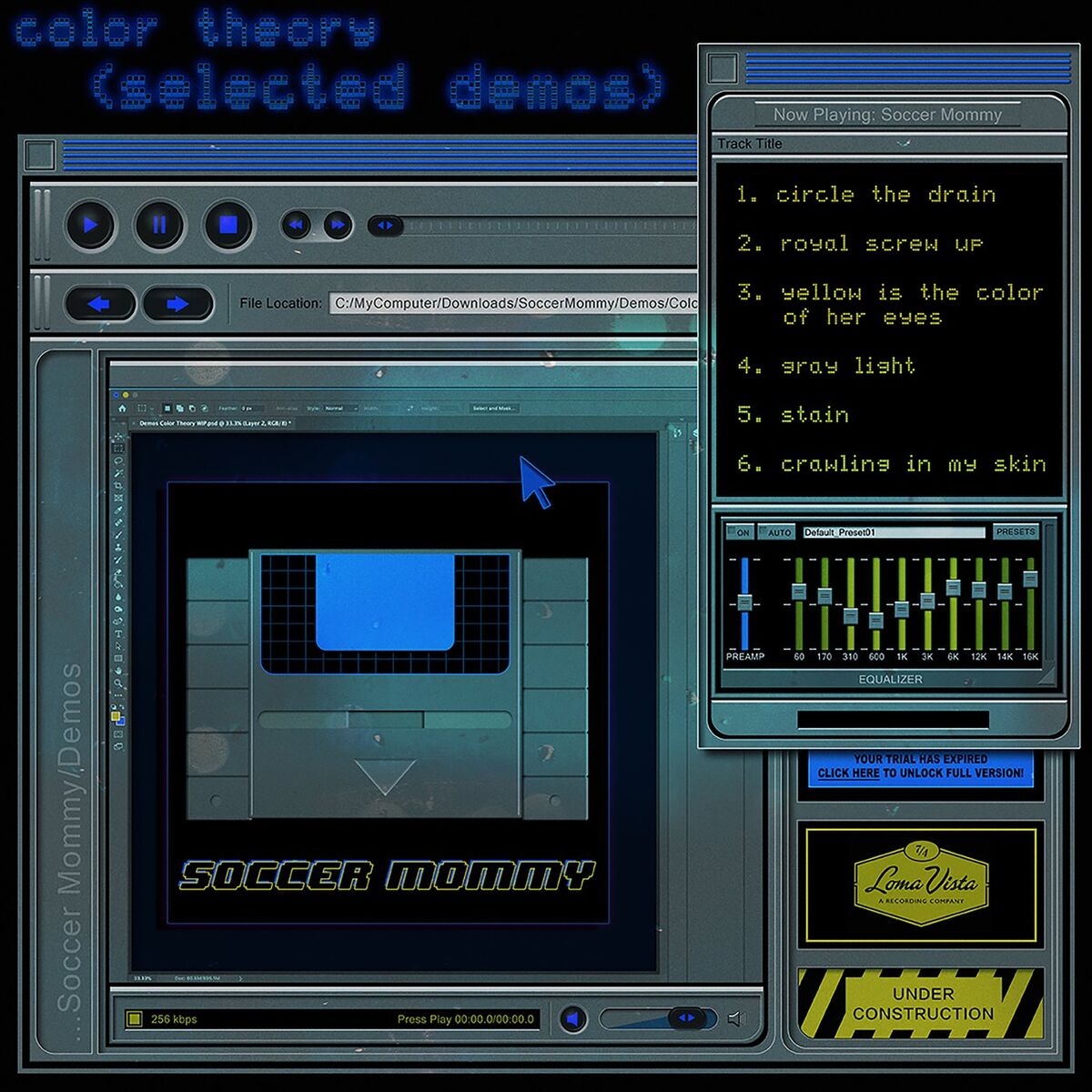 Album cover of color theory (selected demos)