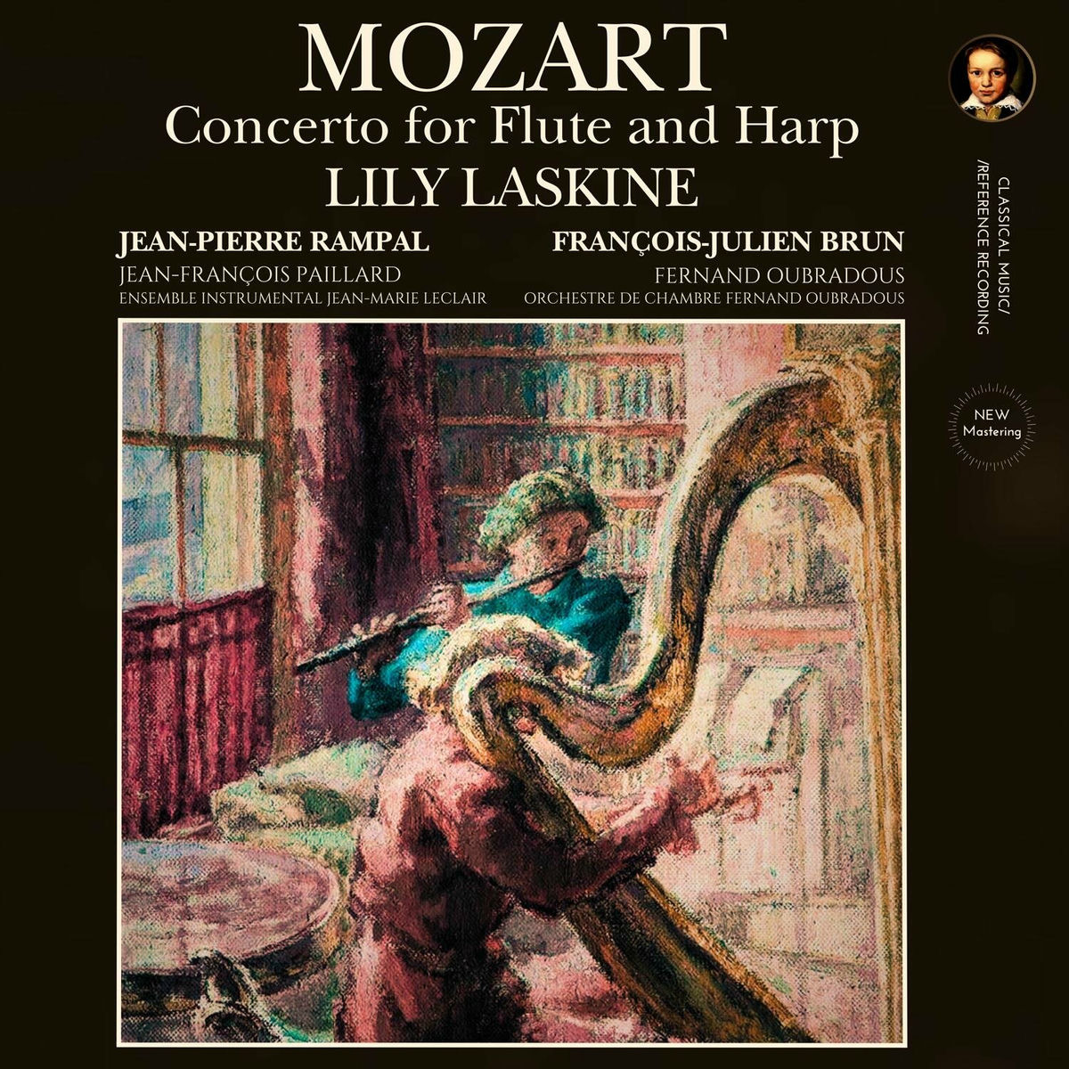 クラシック CD Mozart - Jean-Pierre Rampal &amp;amp; Lily Laskine, Jacques Lancelot,  Concerto Pour Flute &amp;amp; Harpe, Concerto Pour Clarinette MOZART Concerto for Flute & Harp, Clarinet Concerto LASKINE