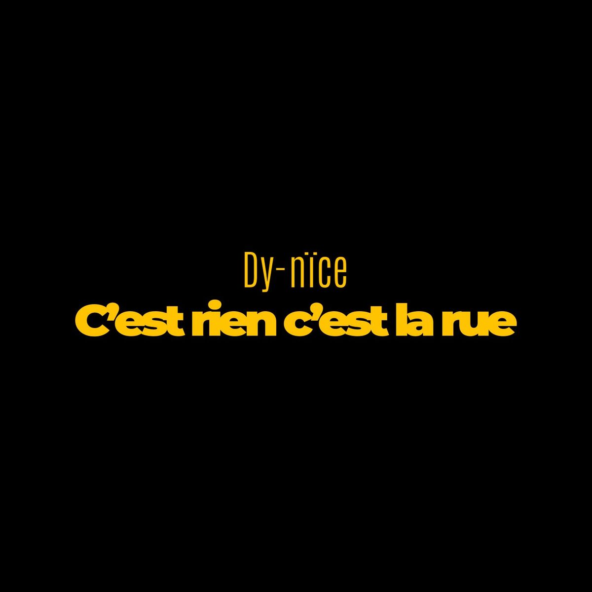 Album cover of C'est rien c'est la rue