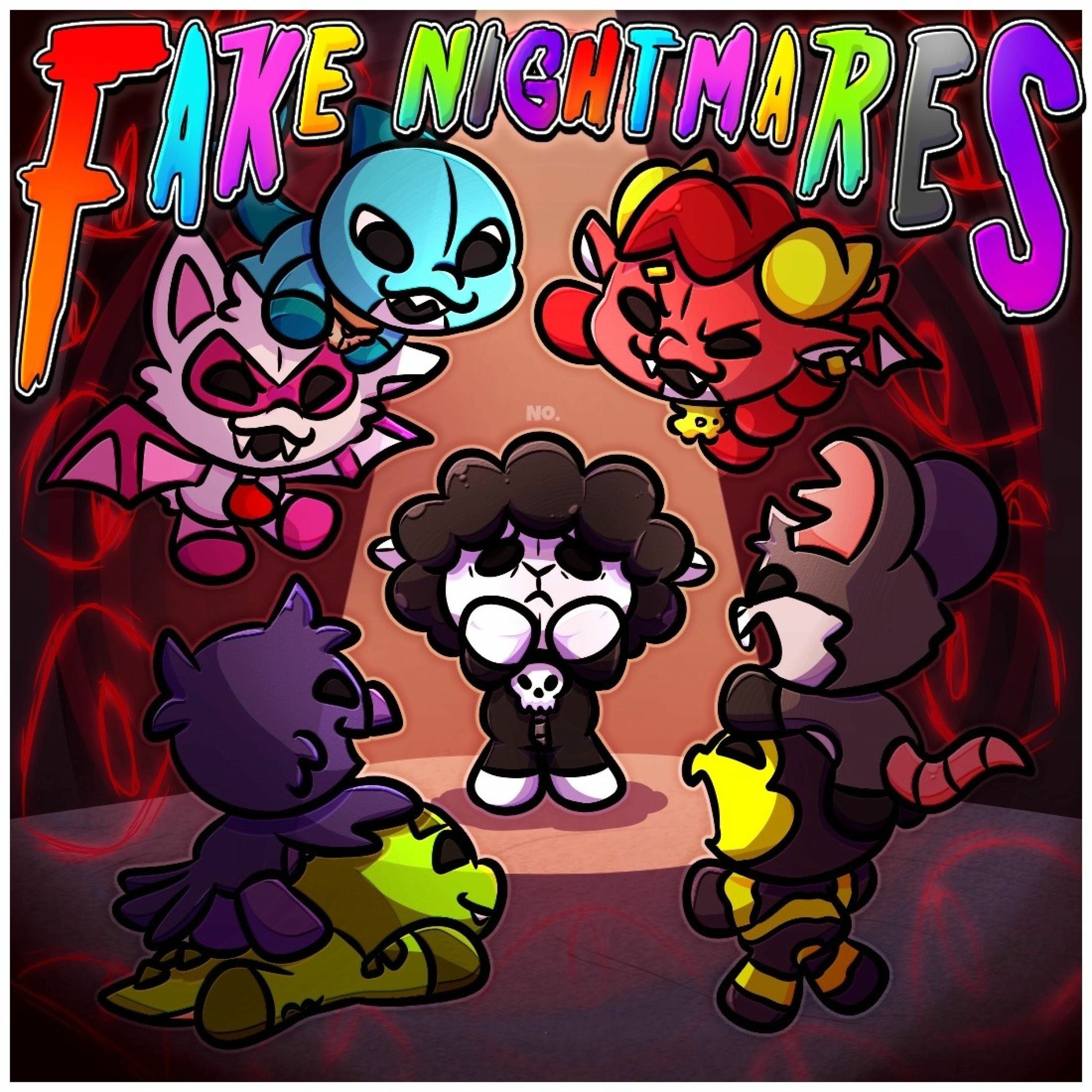 Album cover of Fake Nightmares (Nightmare Critters Song) (feat. Swiblet & The Mediocre Dutchman)