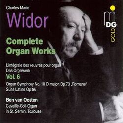 Cover of Widor: Complete Organ Works Vol. 6