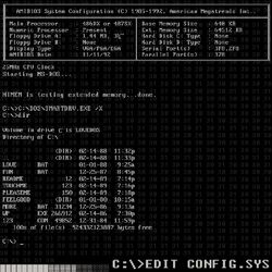 Cover of C:\>EDIT CONFIG.SYS