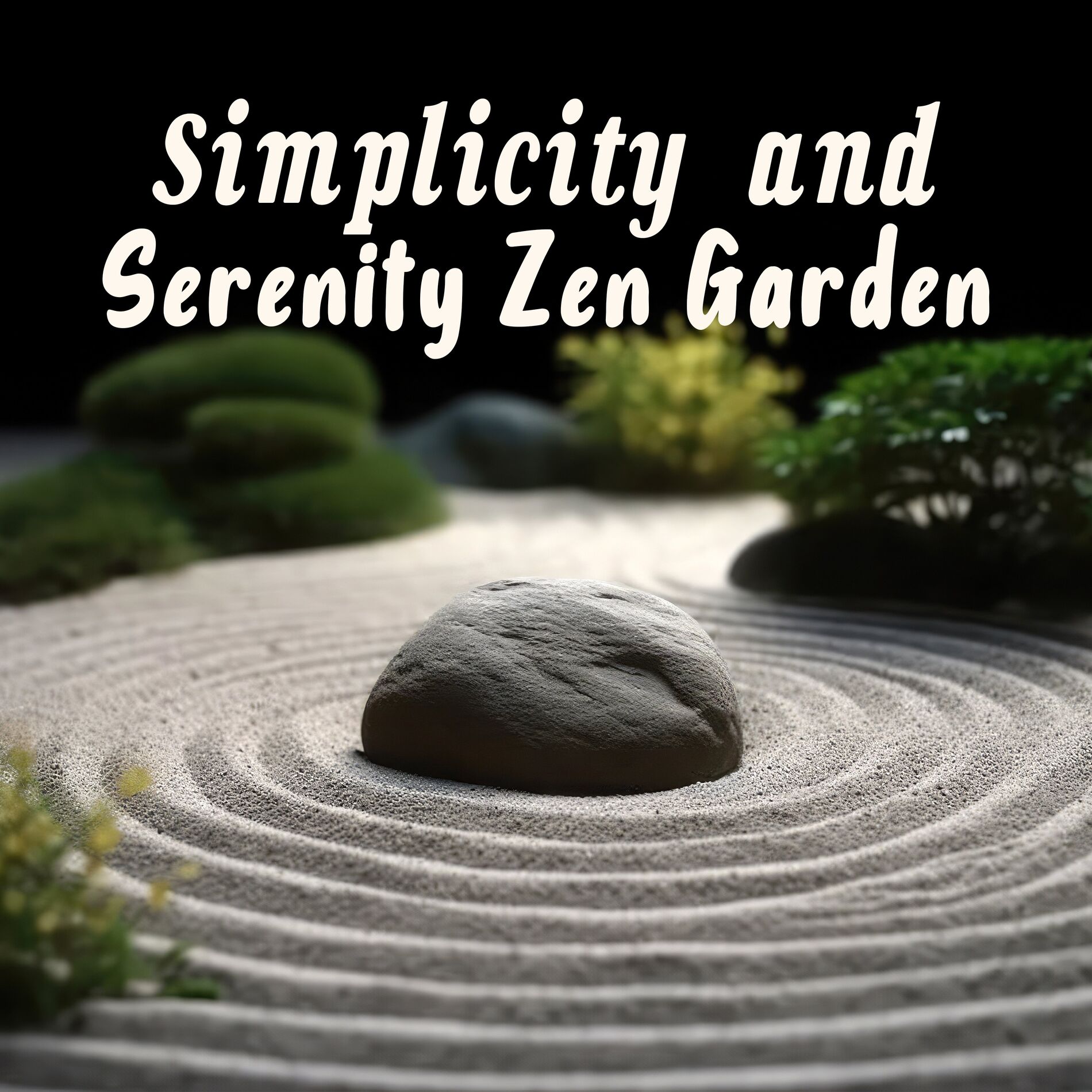 Album cover of Simplicity and Serenity Zen Garden: Natural Spaces for Contemplation and Tranquility