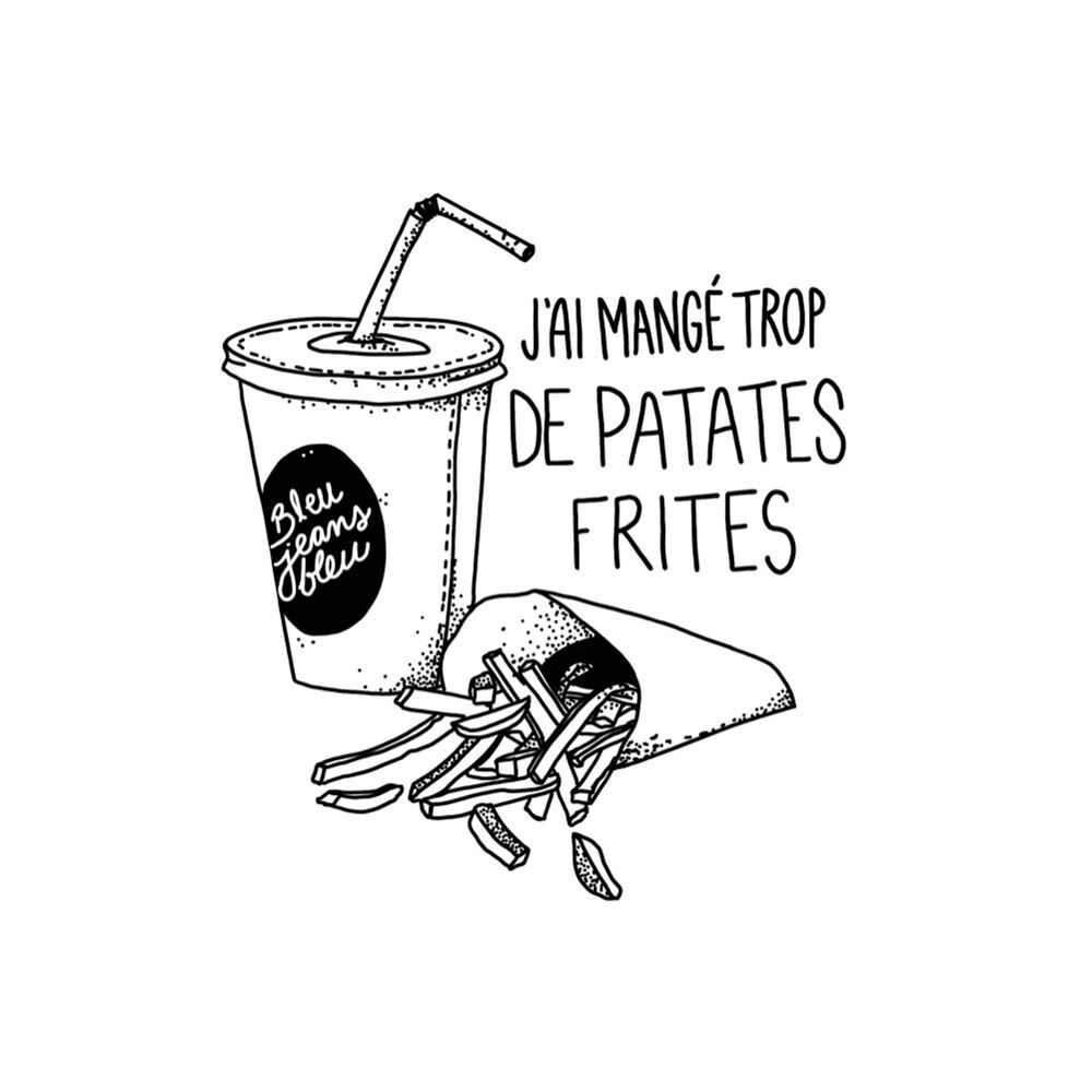 Picture of J'ai mangé trop de patates frites