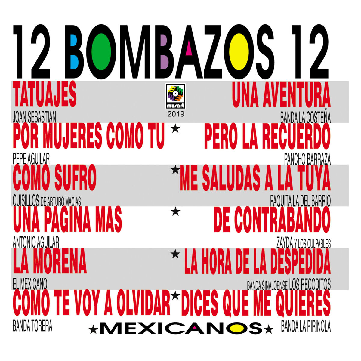 Album cover of 12 Bombazos