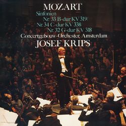 Cover of Mozart: Symphonies Nos. 32, 34 & 33; Rehearsal for Symphony No. 33 (2024 Remaster)