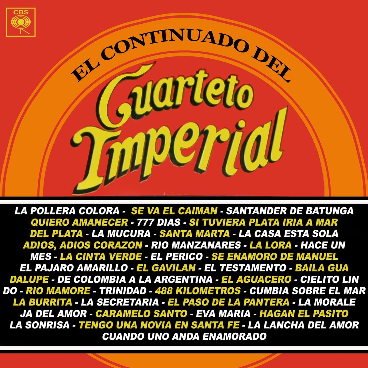 Album cover of El Continuado del Cuarteto Imperial