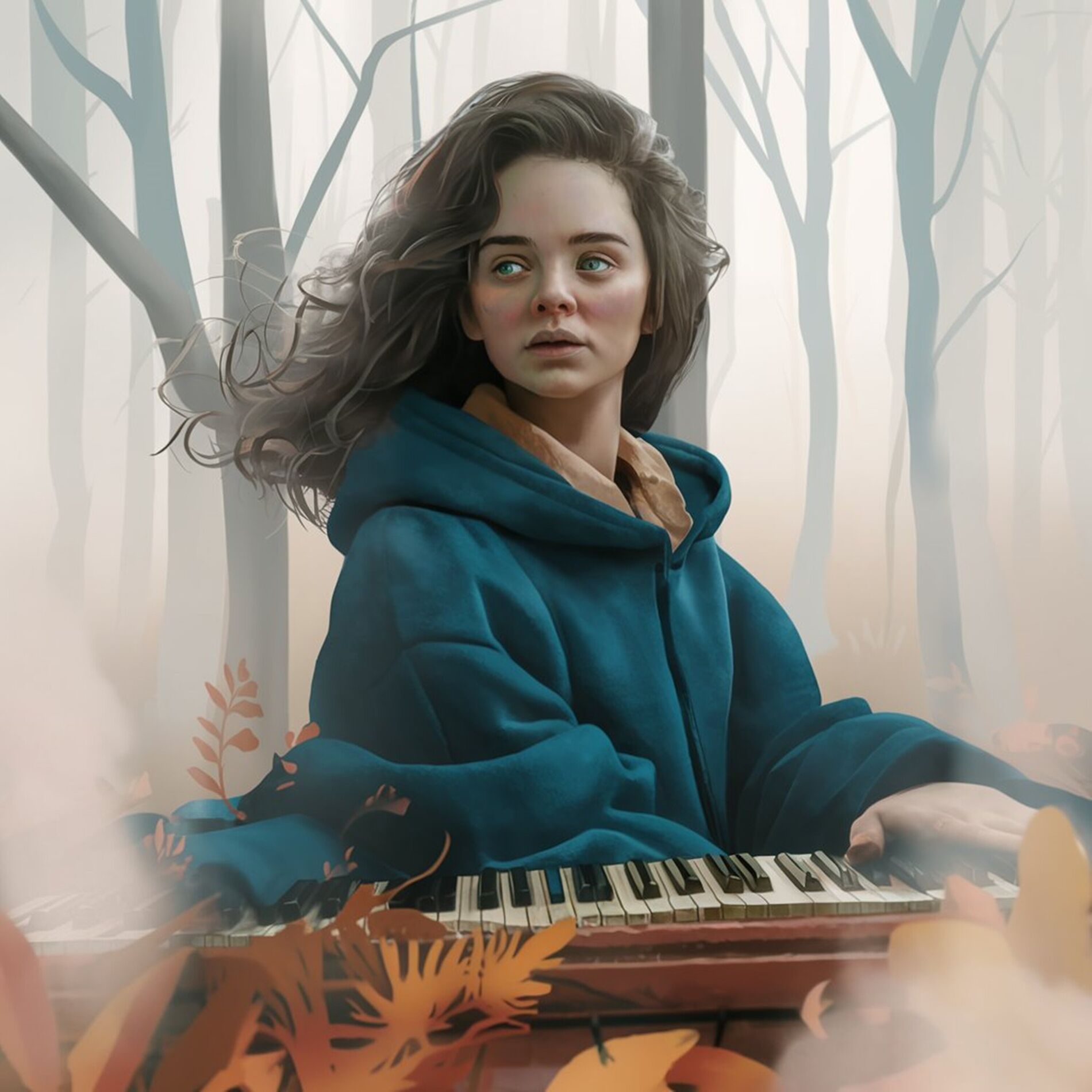 Album cover of The melody in the forest she conveyed