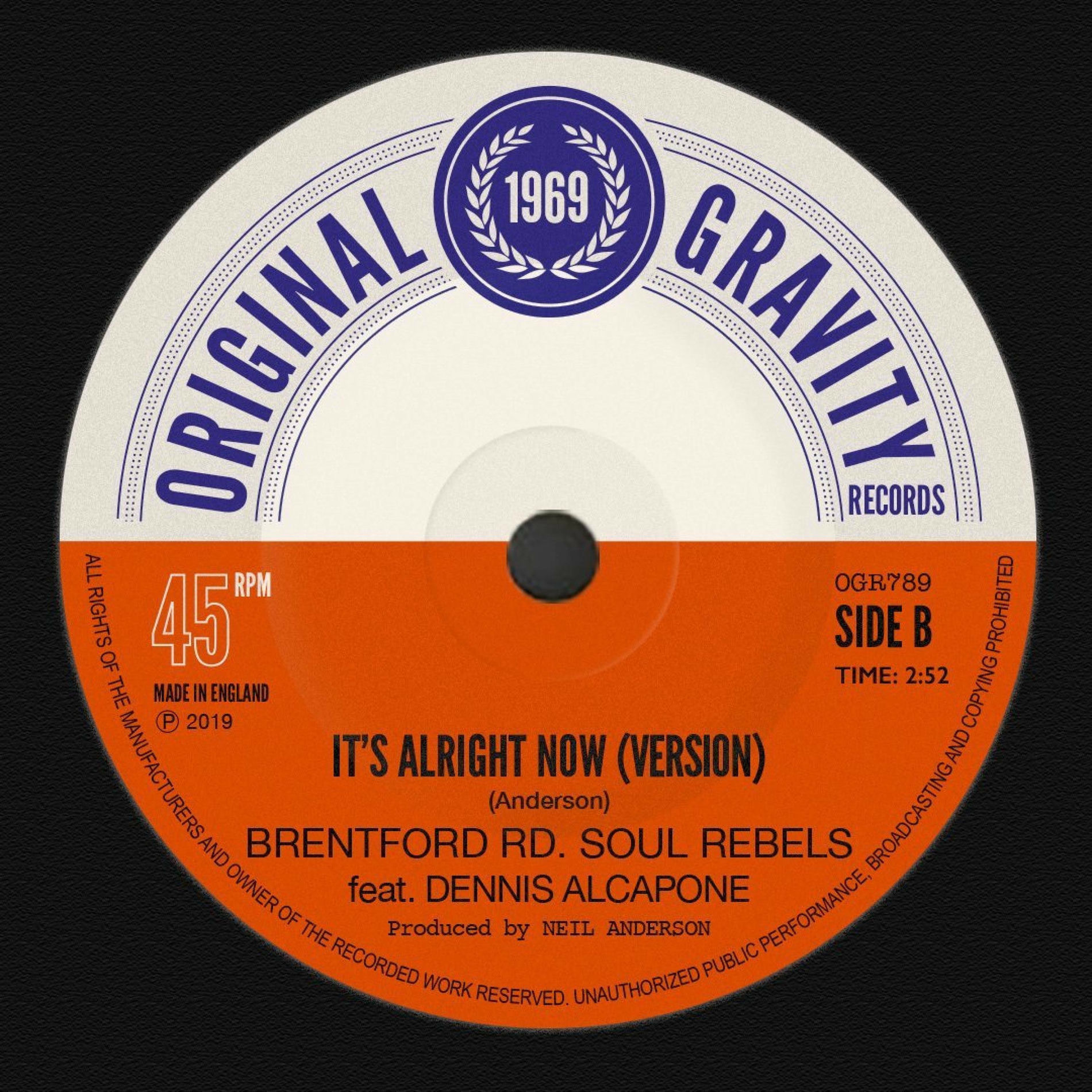 Album cover of It's Alright Now (feat. Dennis Alcapone)