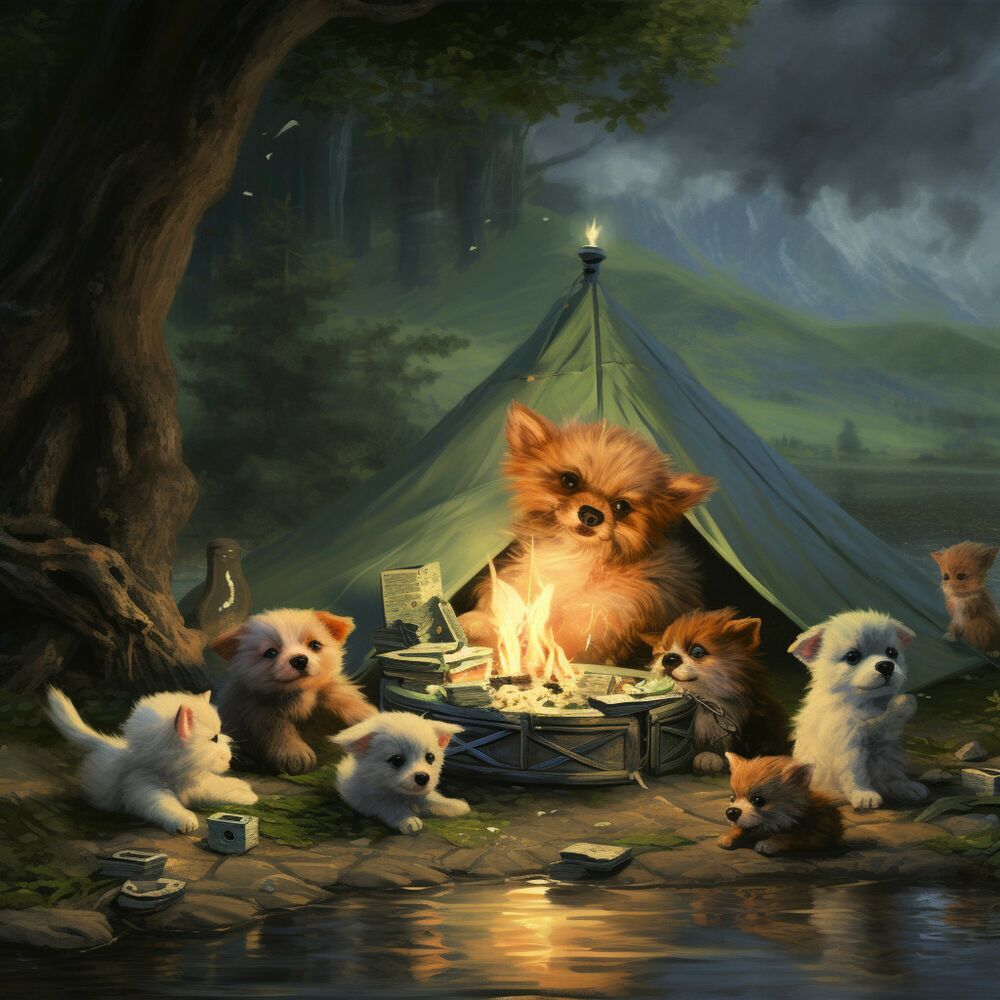 Picture of Music combined with Rain: Rainy Comfort for Pets