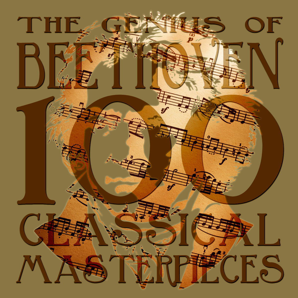 Album cover of The Genius of Beethoven: 100 Classical Masterpieces