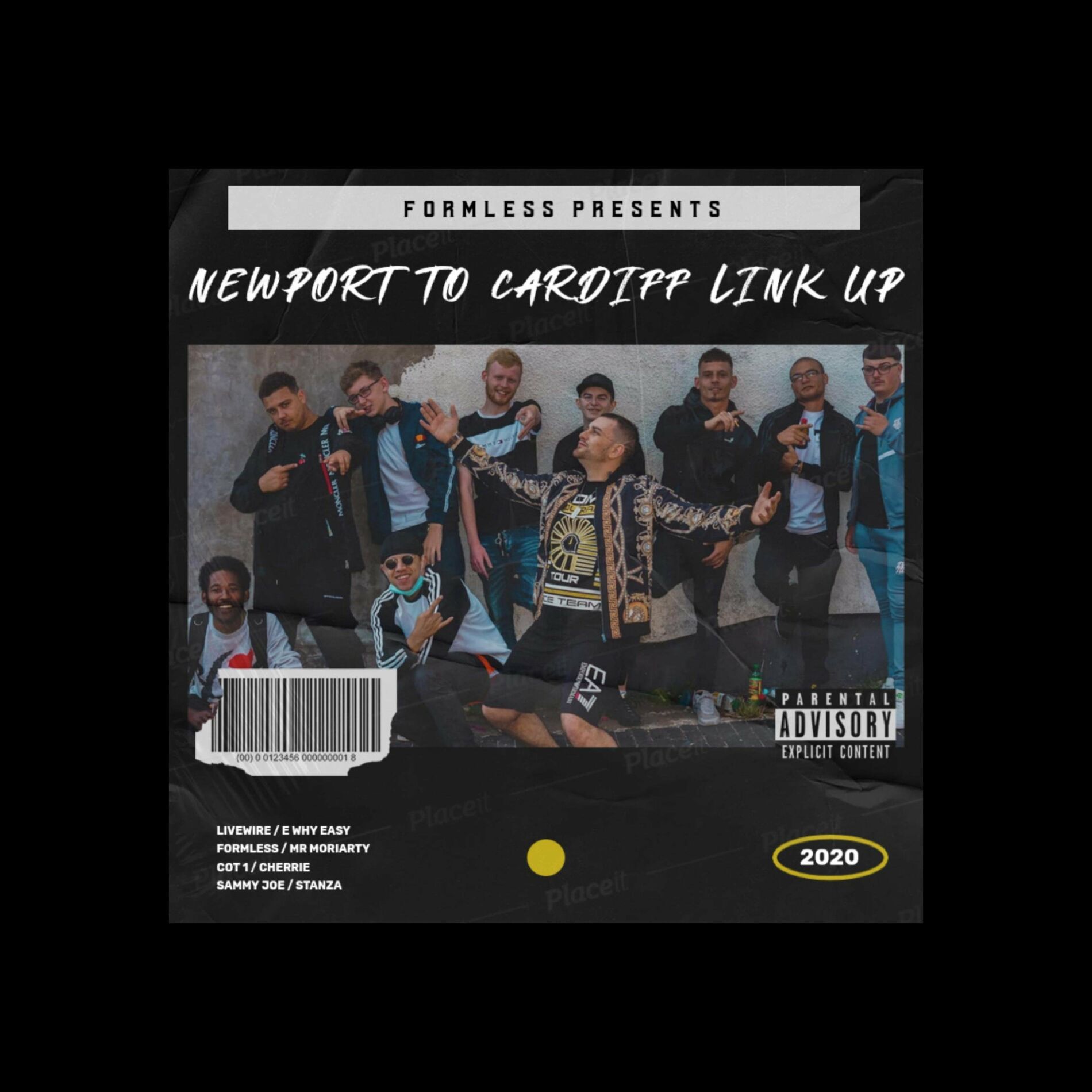 Album cover of Formless Presents Newport to Cardiff Link Up (feat. LiveWire, cot1, sammy Joe, e Why Easy, mr Moriarty, cherrie & stanza)