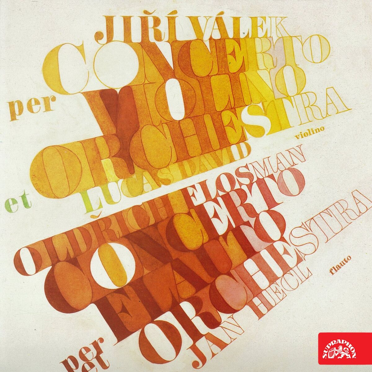 Album cover of Flosman: Concerto for Flute and Chamber Orchestra - Válek: Concerto for Violin and Orchestra