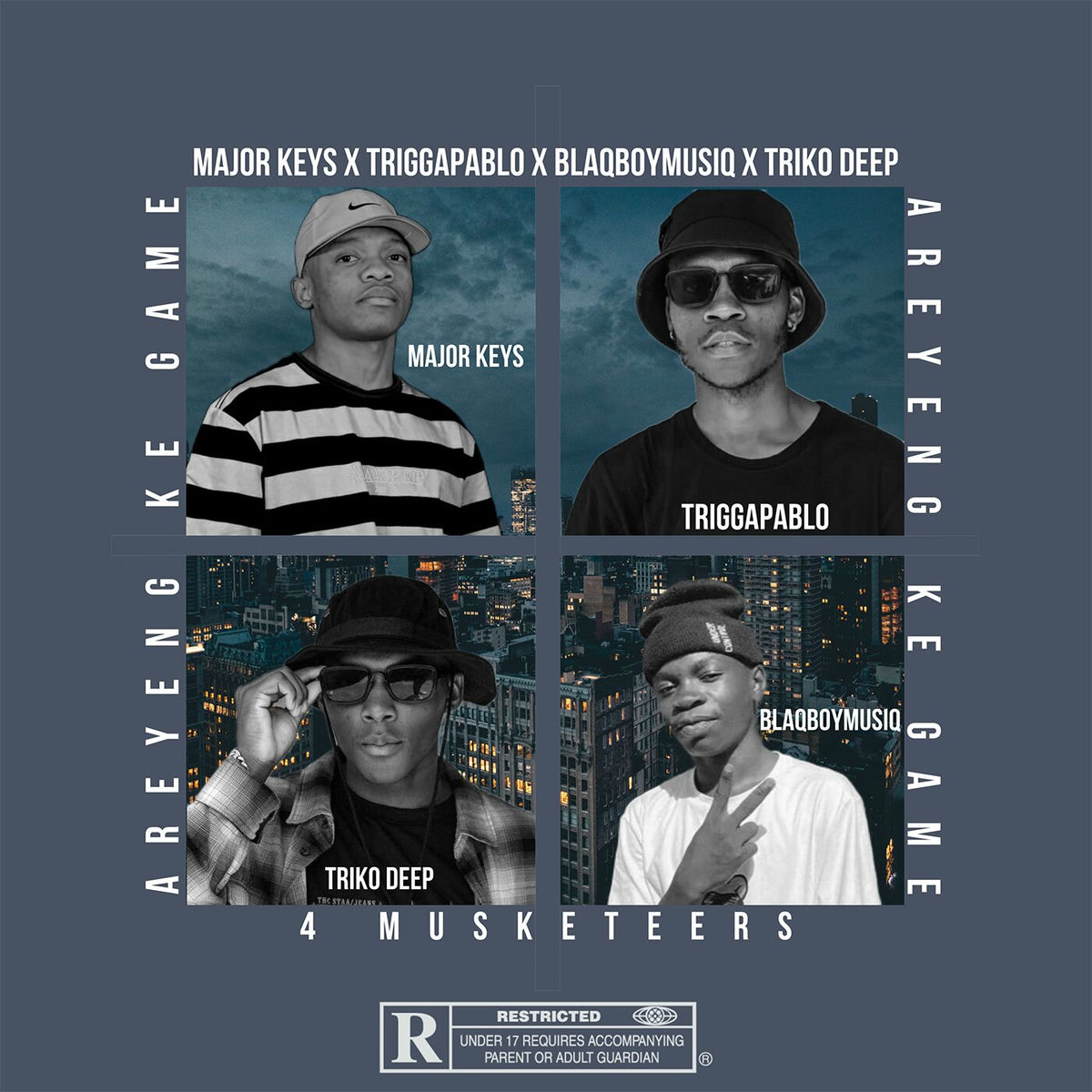 Album cover of 4 Musketeers (Areyeng Ke Game) [feat. TrikoDeep]