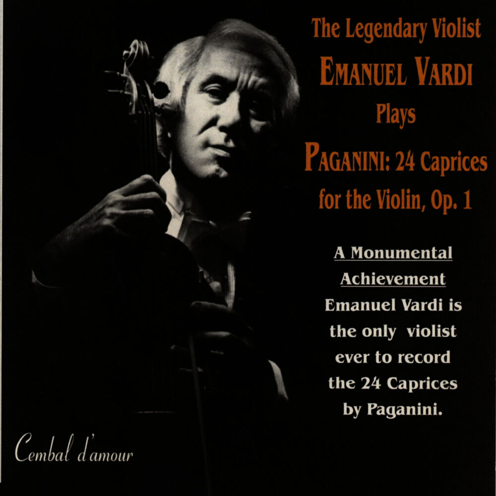 Picture of The Legendary Violist Emanuel Vardi Plays Paganini: 24 Caprices for the Violin, Op. 1