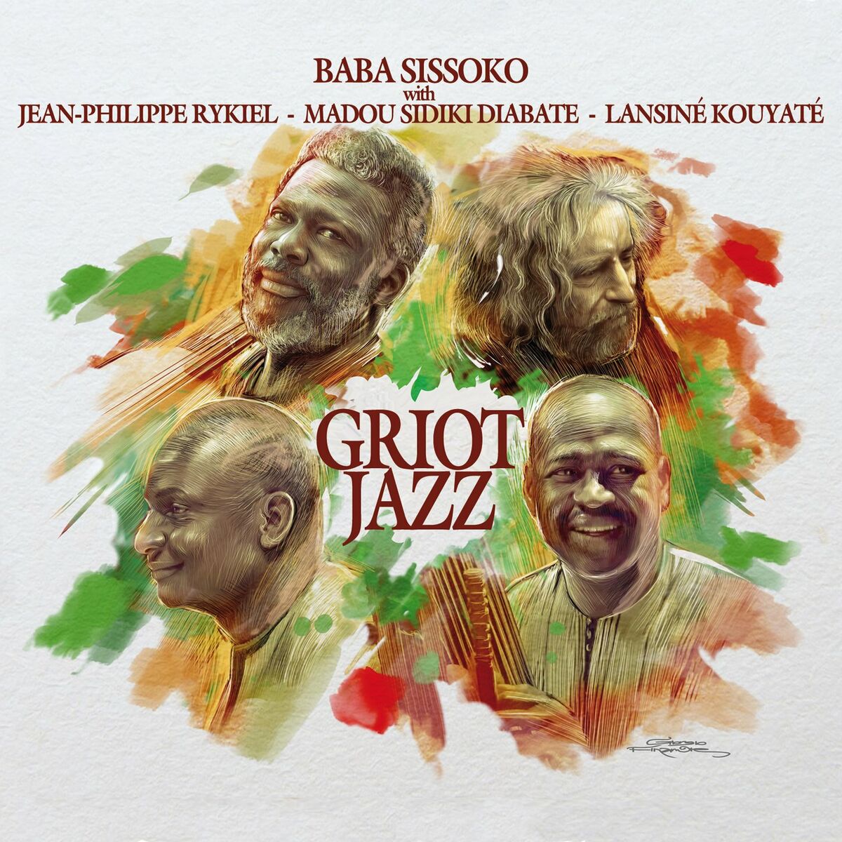 Album cover of Griot Jazz (feat. Jean-Philippe Rykiel, Lansiné Kouyaté & Madou Sidiki Diabate)