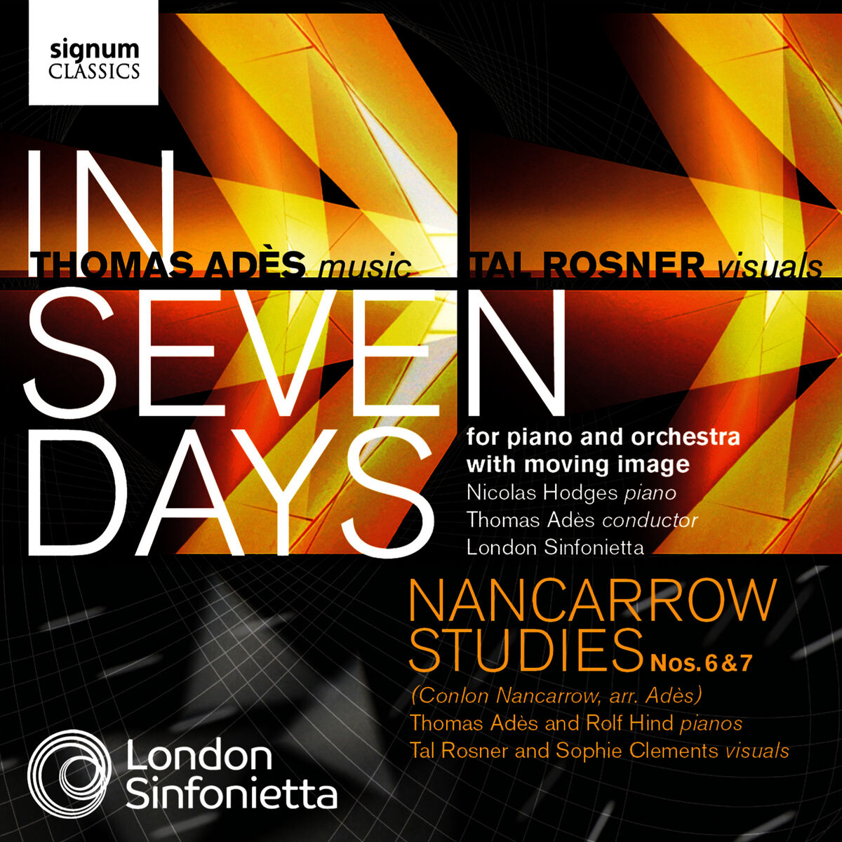 Album cover of Adès: In Seven Days / Nancarrow Studies Nos. 6 & 7