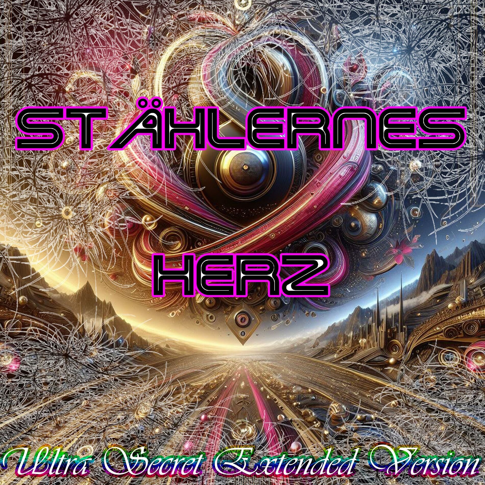 Album cover of Stählernes Herz - Ultra Secret (feat. DJ XJK StaticThe Voltage Maestro, BigDataXXL Insights, #Cryptomicha, Dogfather Lucky, Molly,