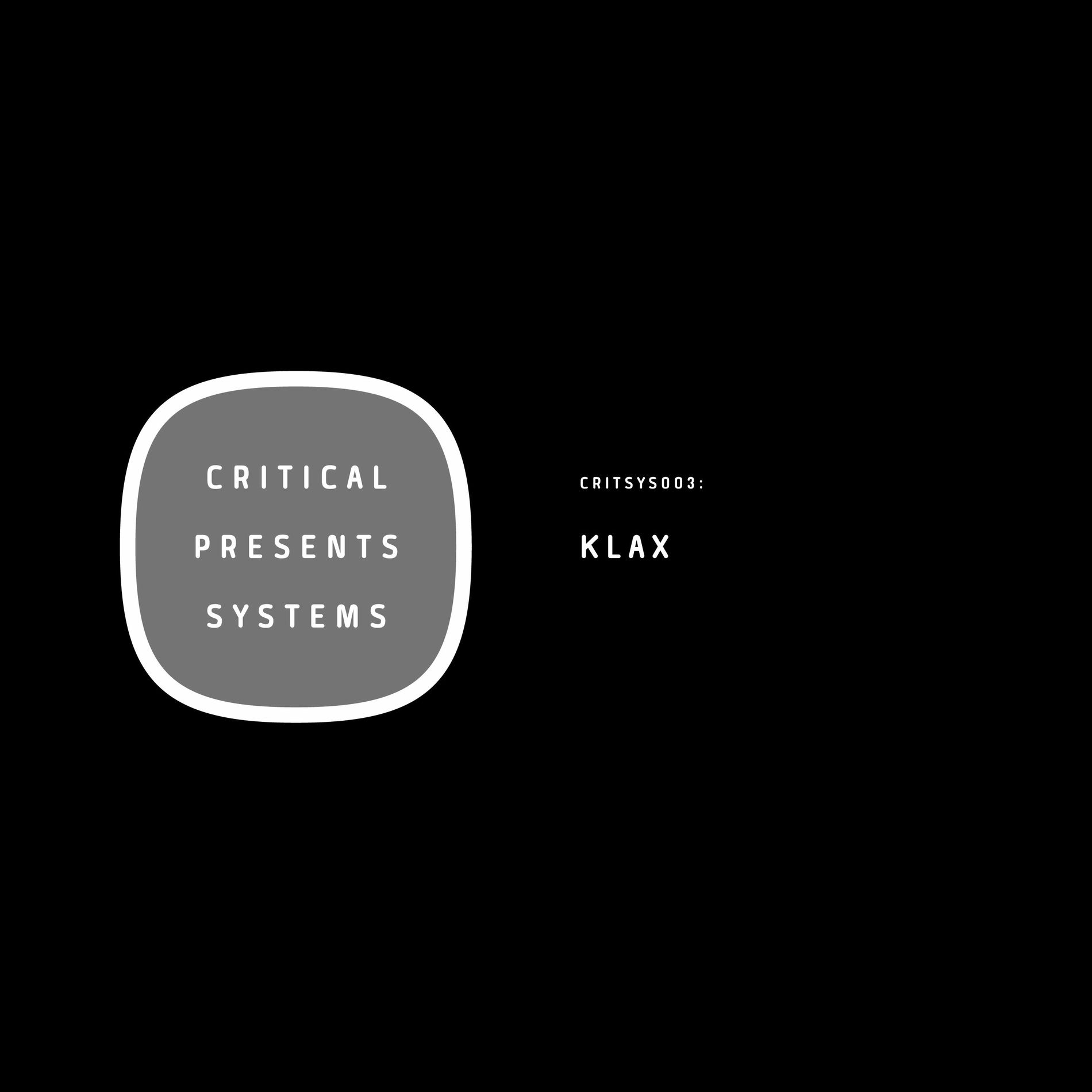 Album cover of Critical Presents: Systems 003