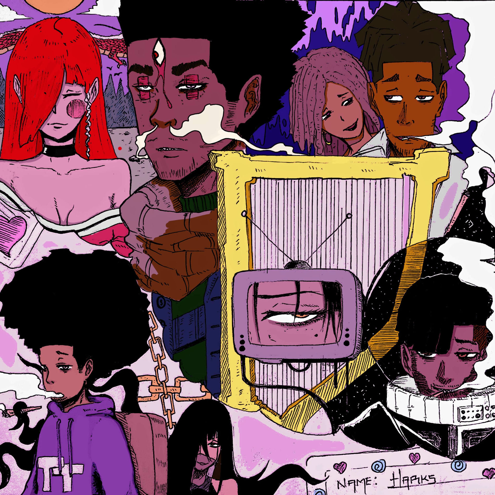 Album cover of H a r k s (feat. Prince VNS, AKI-47 & Space Cowboy)