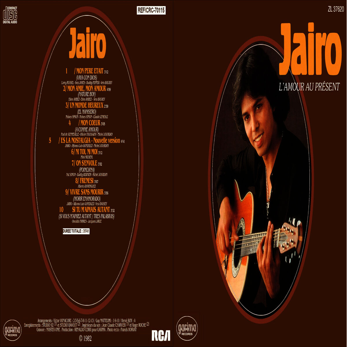 Album cover of L'amour au présent