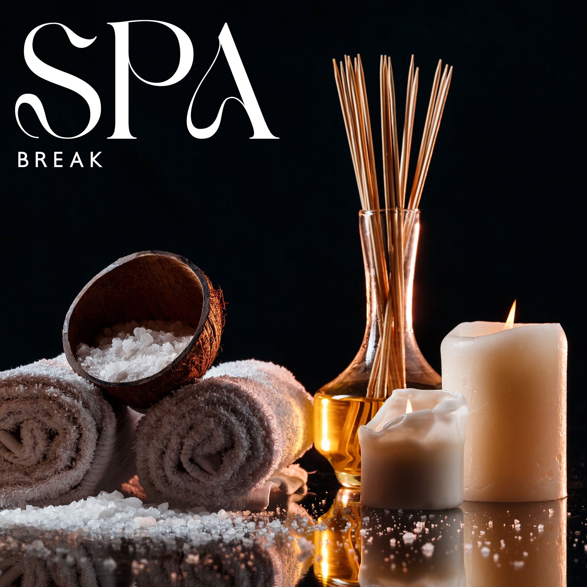 Album cover of Spa Break: Music for Hot Stone Massage, Face Yoga, Hair Spa, Reiki Treatment