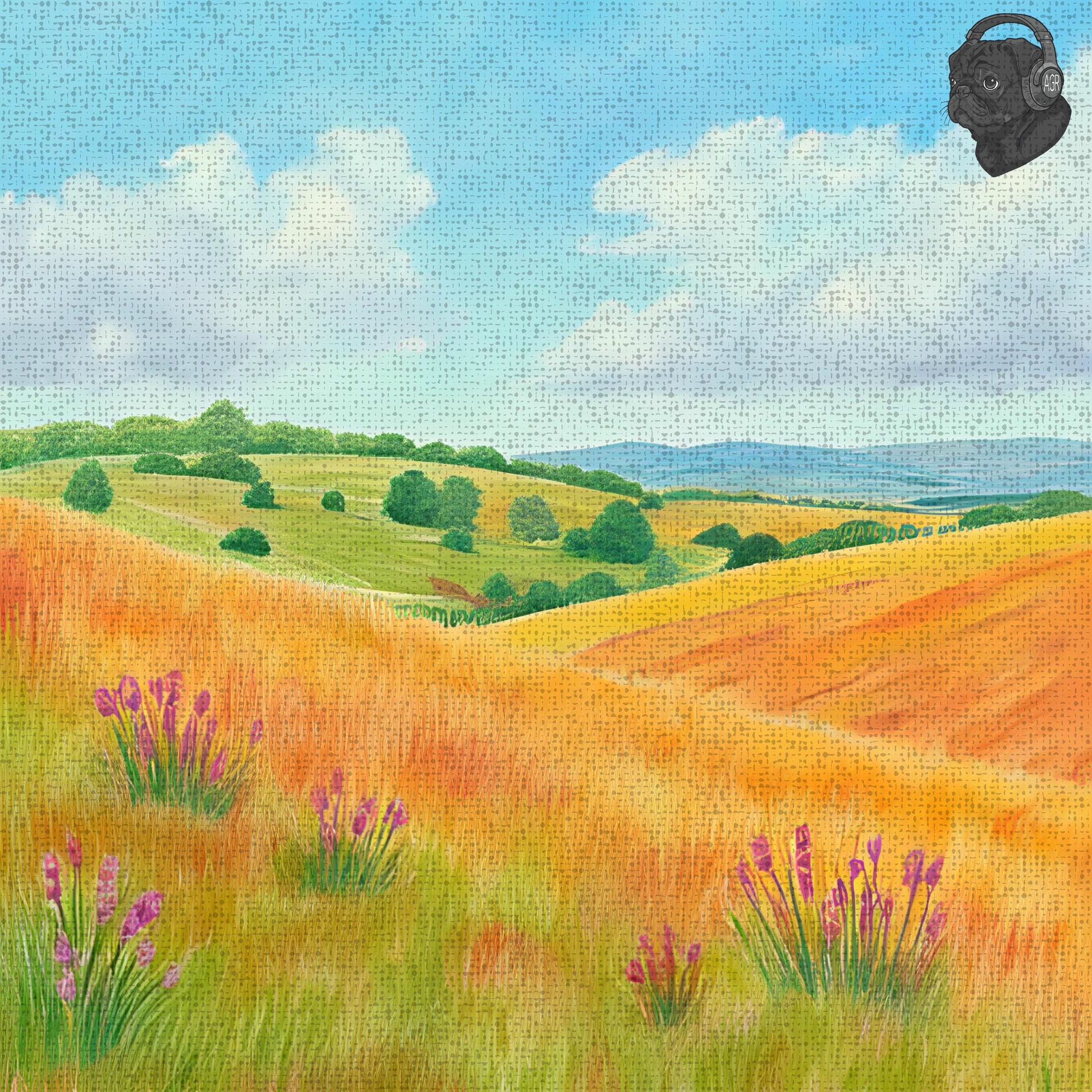 Album cover of string & soil; a folk-hop summer tape