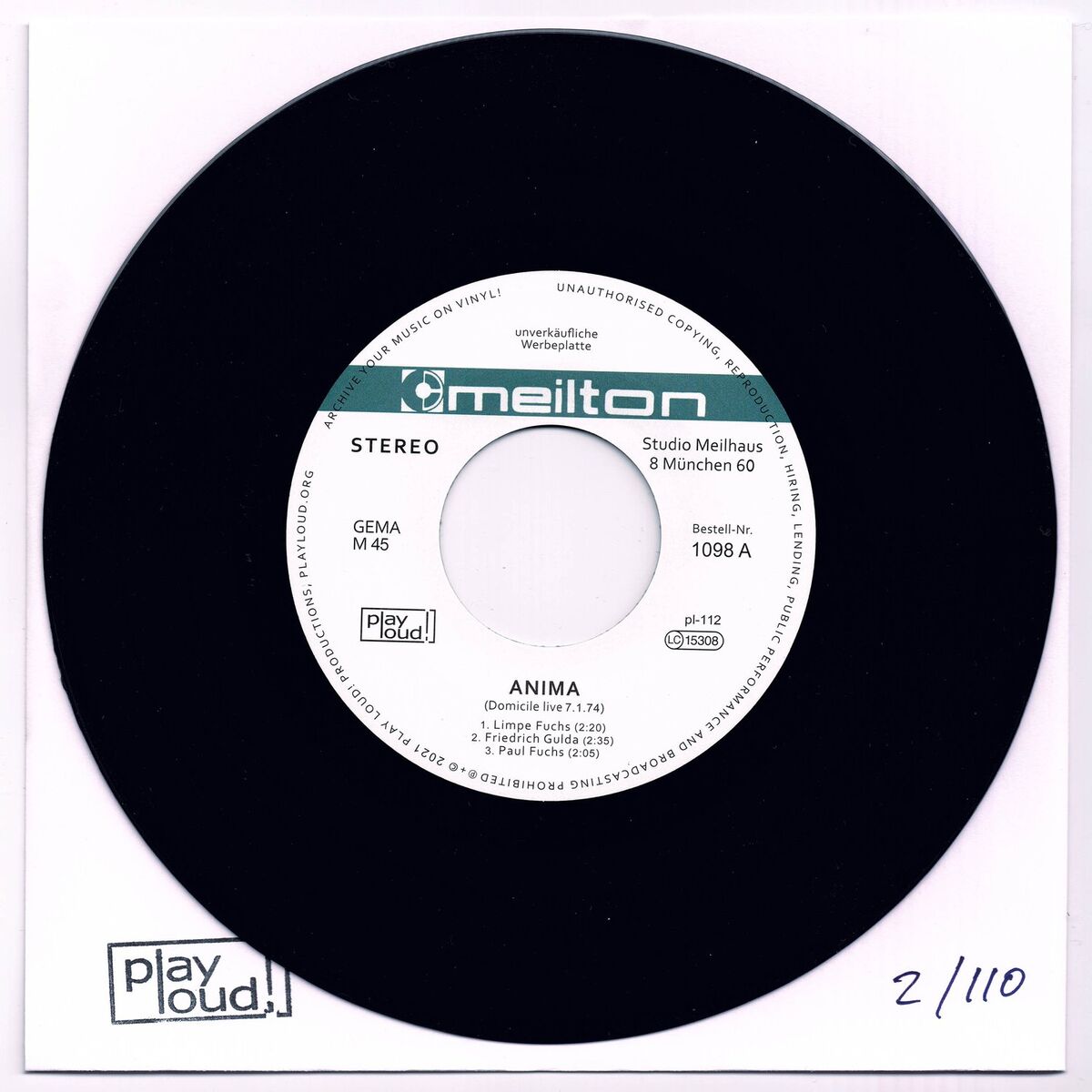 Album cover of Domicile (Live 07.01.74)