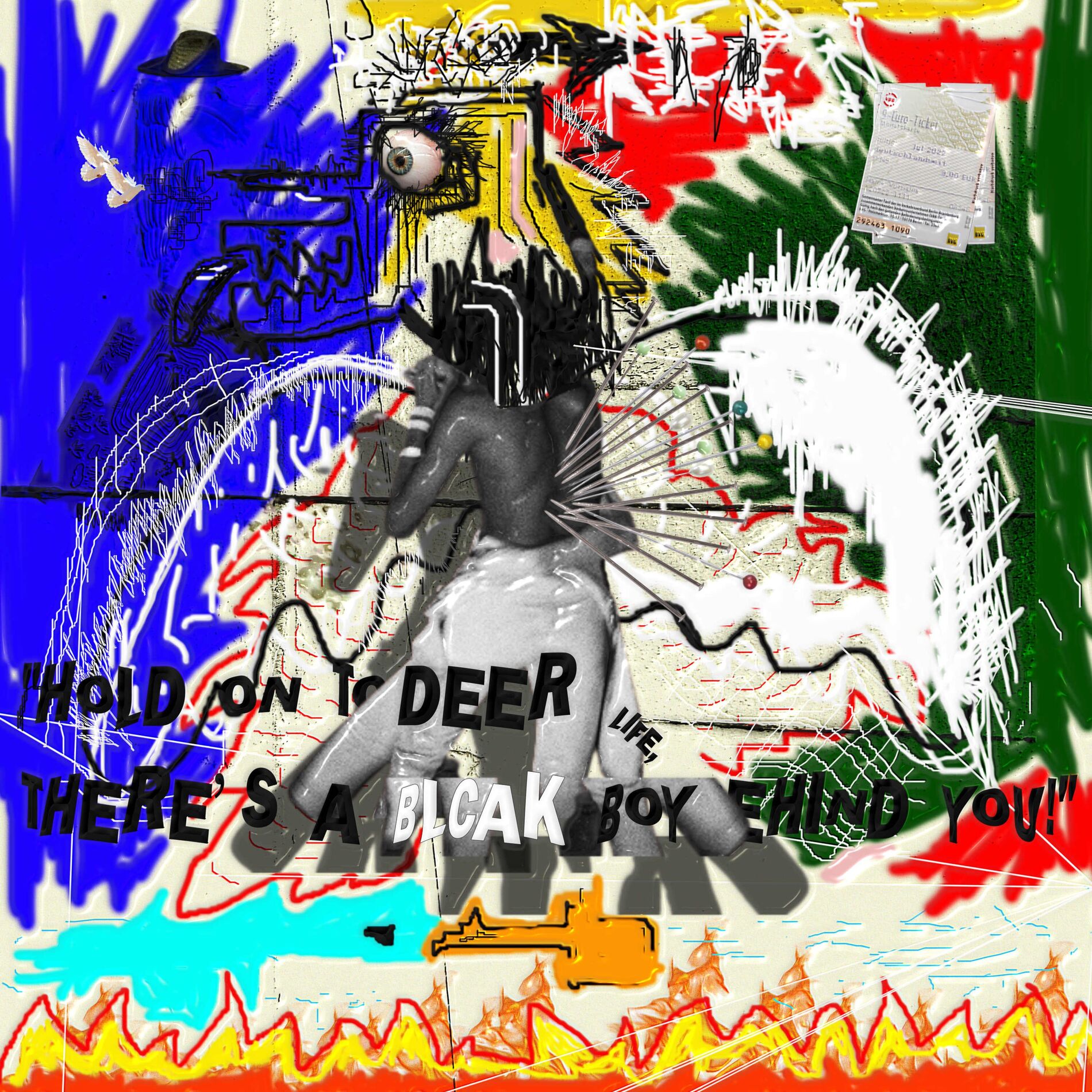 Album cover of HOLD ON TO DEER LIFE, THERE'S A BLCAK BOY BEHIND YOU!
