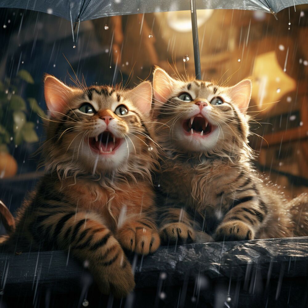 Picture of Raindrop Playtime for Kitties Cantata: Music in the Rain
