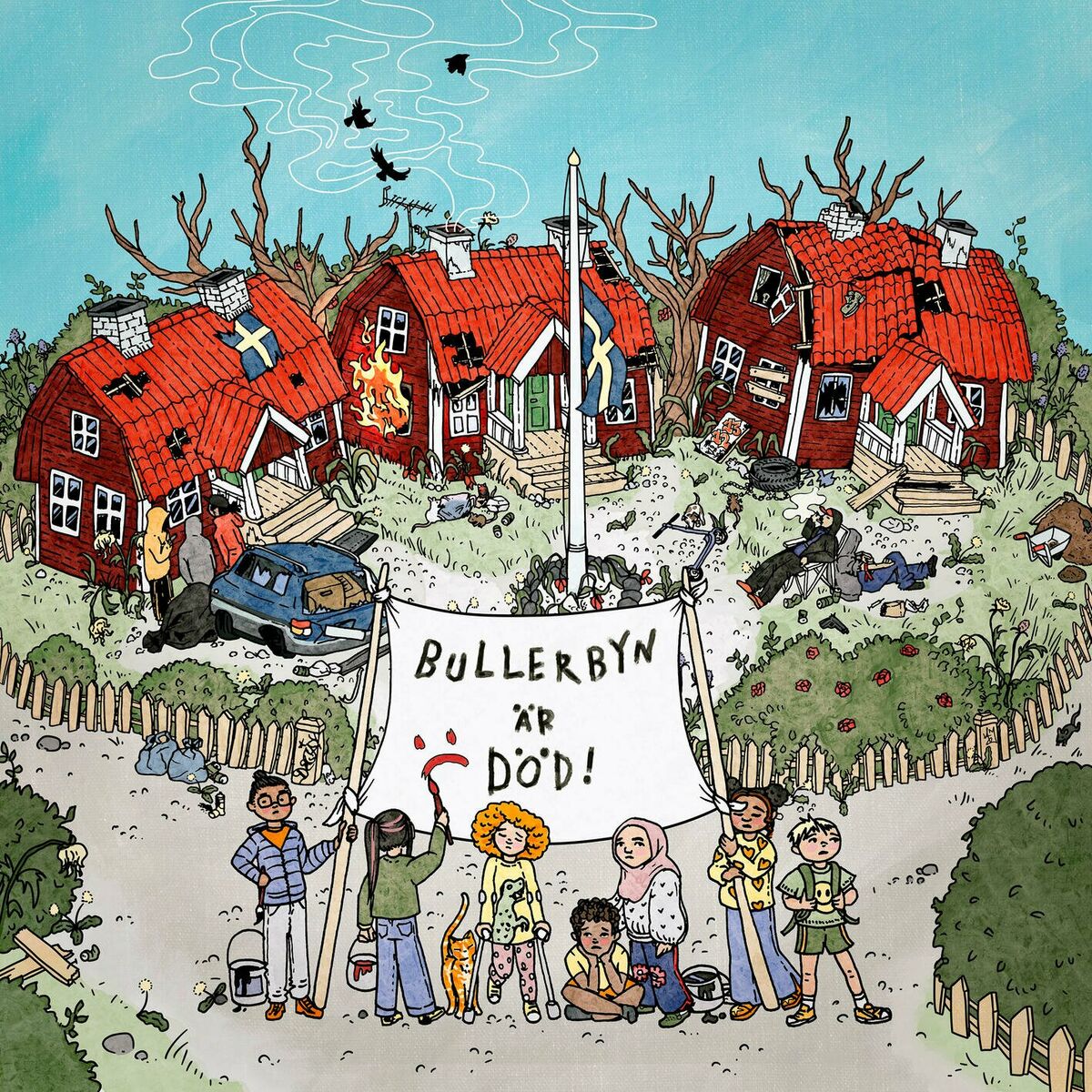 Album cover of Bullerbyn är död