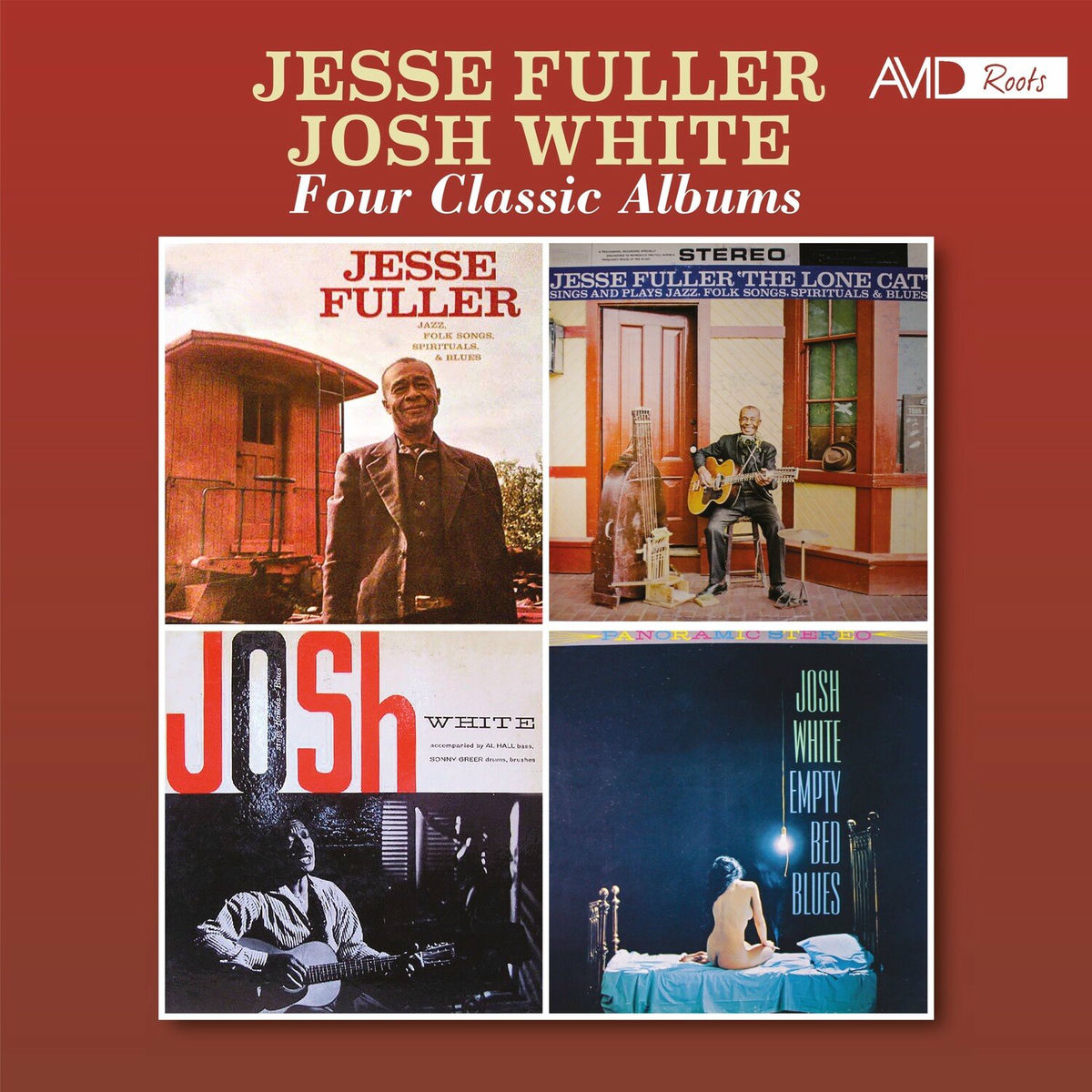 Album cover of Four Classic Albums (Jazz, Folk Songs, Spirituals & Ballads / The Lone Cat / Sings Ballads-Blues / Empty Bed Blues) (Digitally Rem