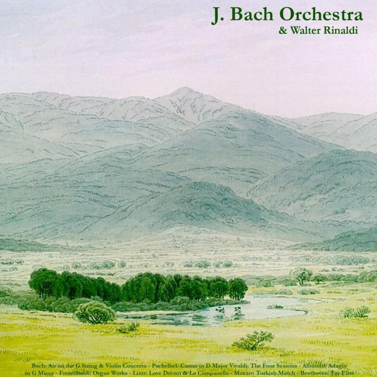 Album cover of Bach: Air On the G String & Violin Concertos - Pachelbel: Canon in D Major - Vivaldi: The Four Seasons - Albinoni: Adagio in G Min