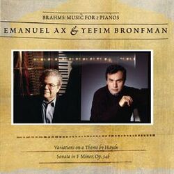 Cover of Brahms: Sonata for Two Pianos; Variations on a Theme by Haydn