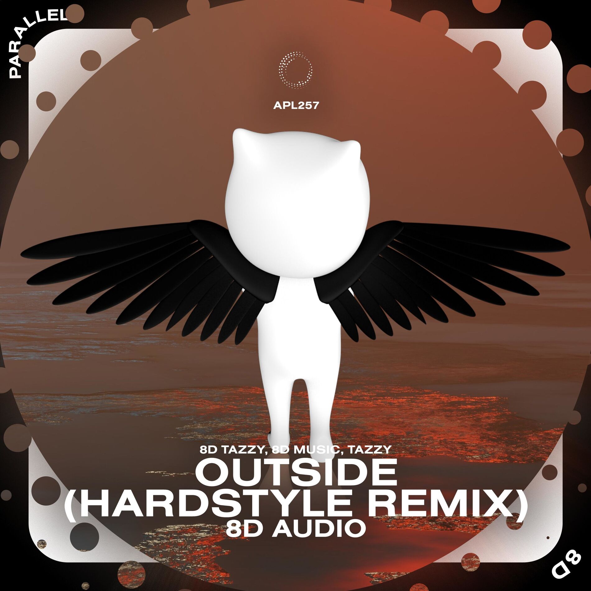 Album cover of Outside (Hardstyle Remix)- 8D Audio