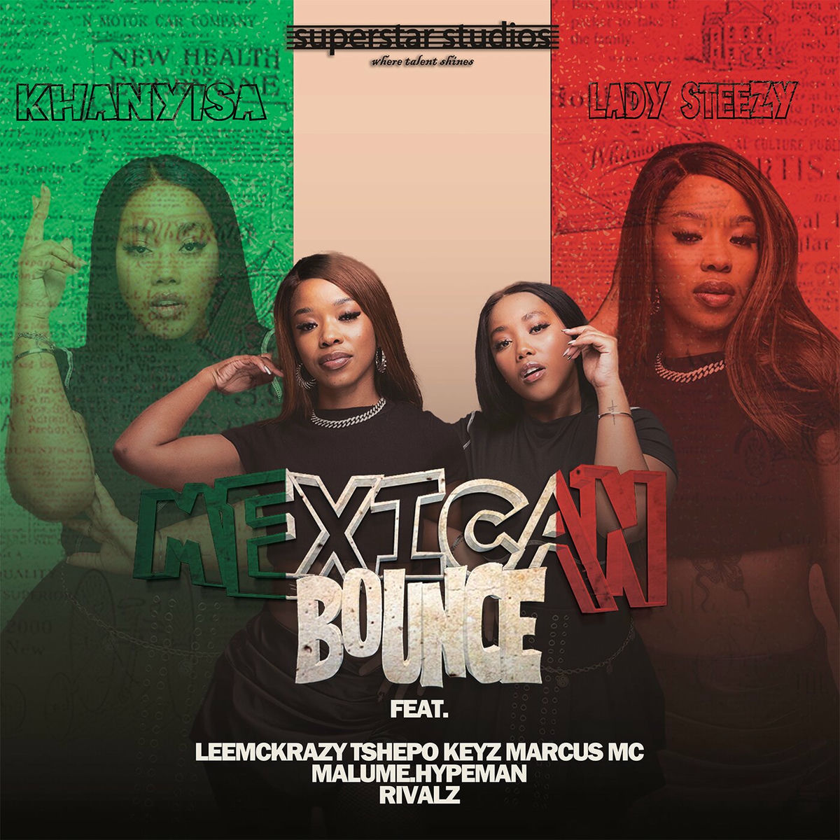 Album cover of Mexican Bounce (feat. LeeMcKrazy, Tshepo Keyz, Marcus MC, malume.hypeman, RIVALZ)
