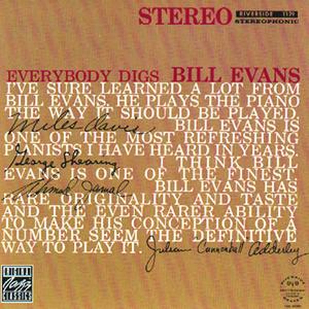洋楽 Bill Evans Everybody digs OJC068 RLP1129 Bill Evans - Everybody Digs Bill Evans (LP) – Meditations