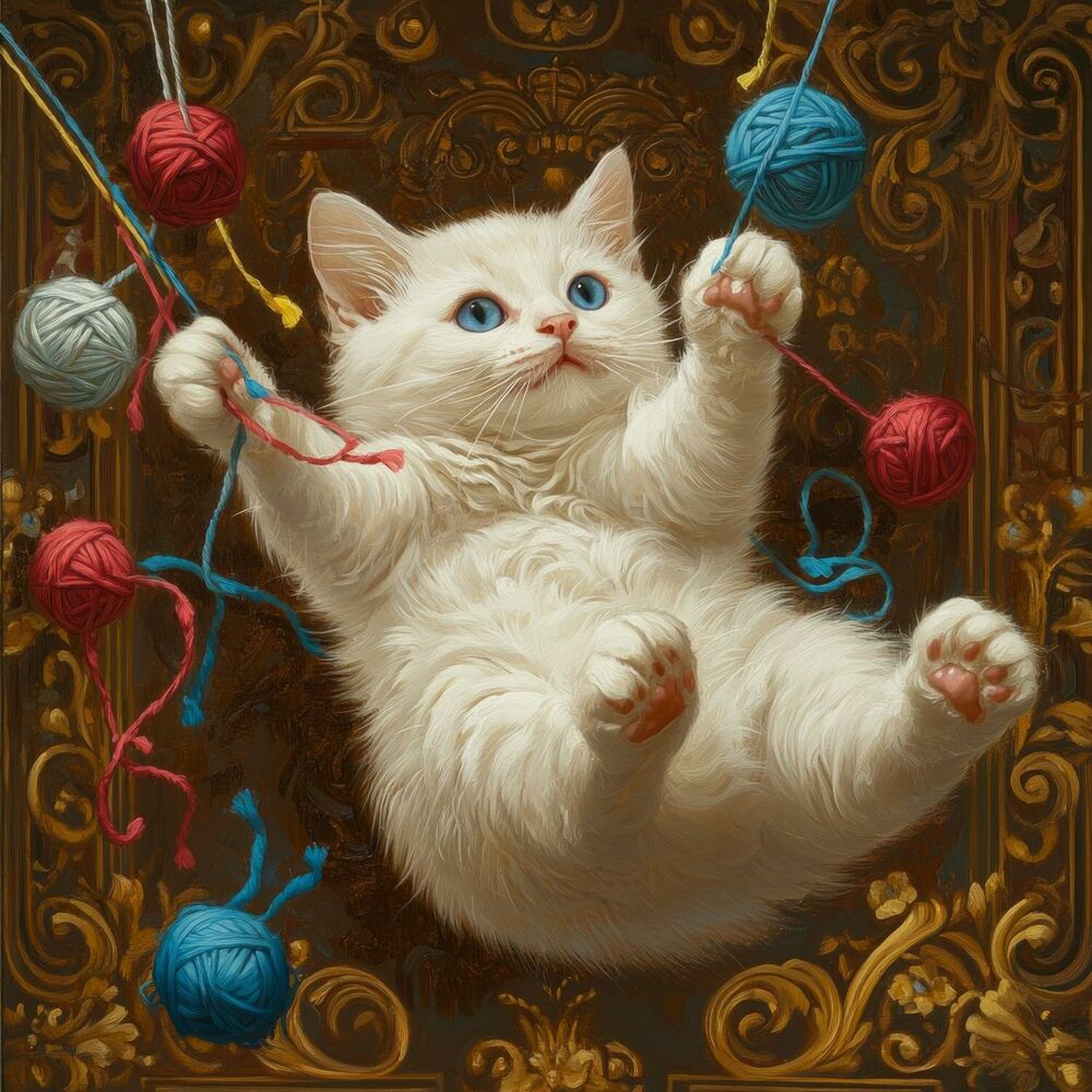 Picture of Luminescent Tracks: Fluff Paws of the Dream Realm