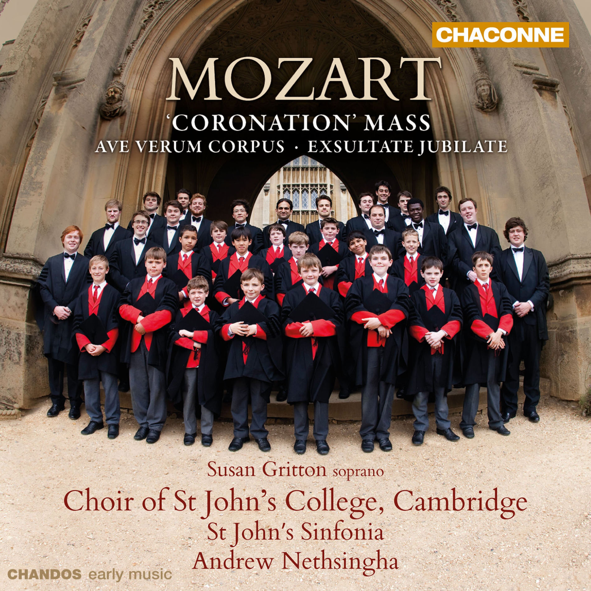 Album cover of Mozart: Coronation Mass, Ave Verum Corpus, Missa Brevis & Exsultate, Jubilate