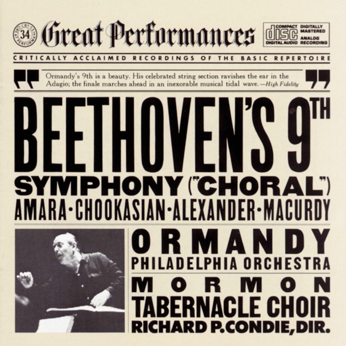 Album cover of Beethoven: Symphony No. 9 in D Minor, Op. 125 