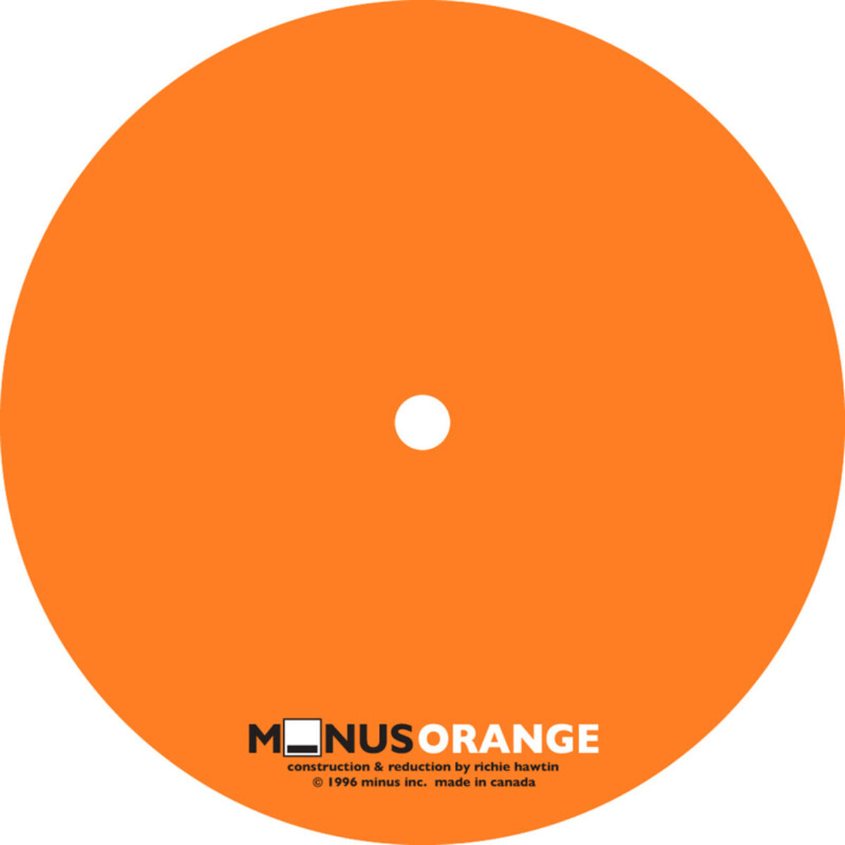 Album cover of Minus/Orange 1