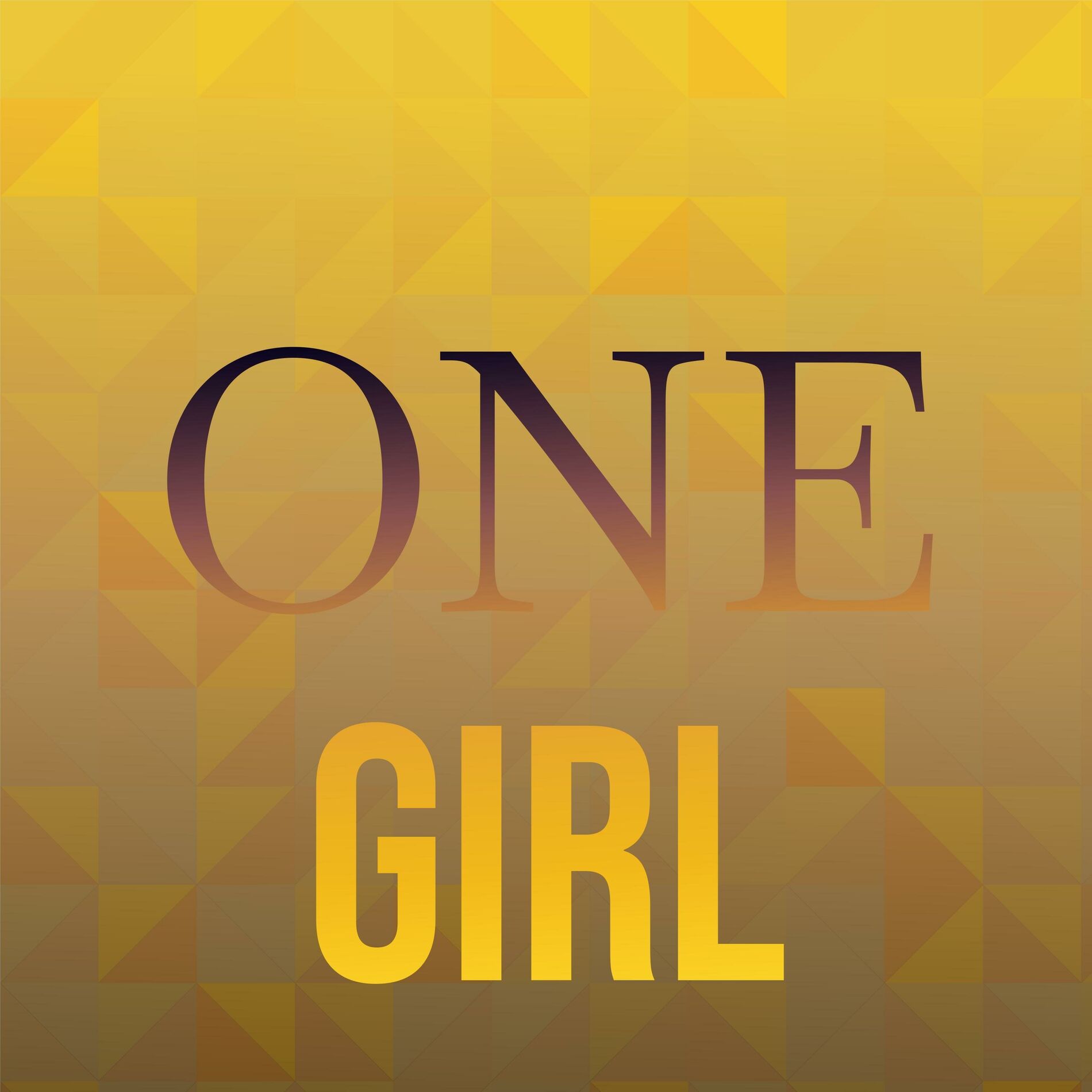 Album cover of One Girl