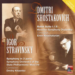 Cover of Shostakovich: Ballet Suites Nos. 1 & 2 - Stravinsky: Symphony in Three Movements