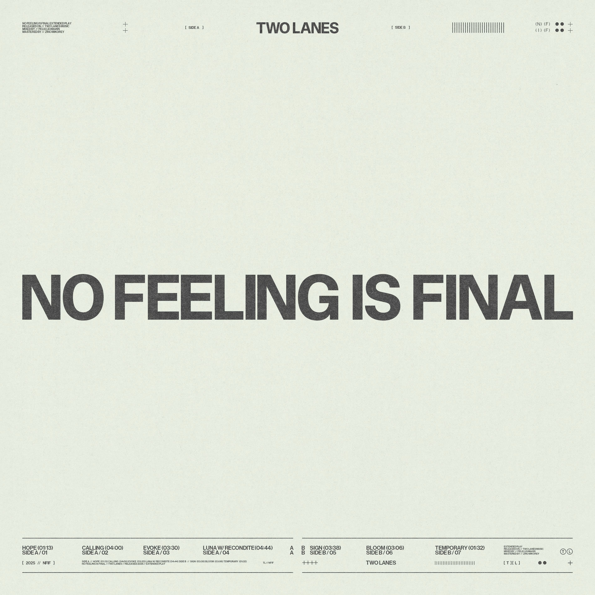 Album cover of No Feeling Is Final
