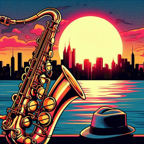 Saxophone at Sunset