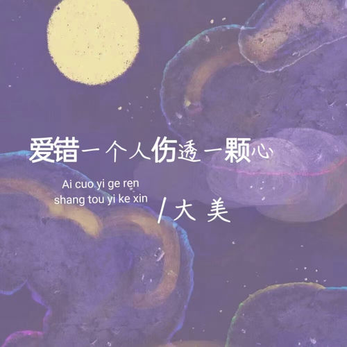 爱错一个人伤透一颗心